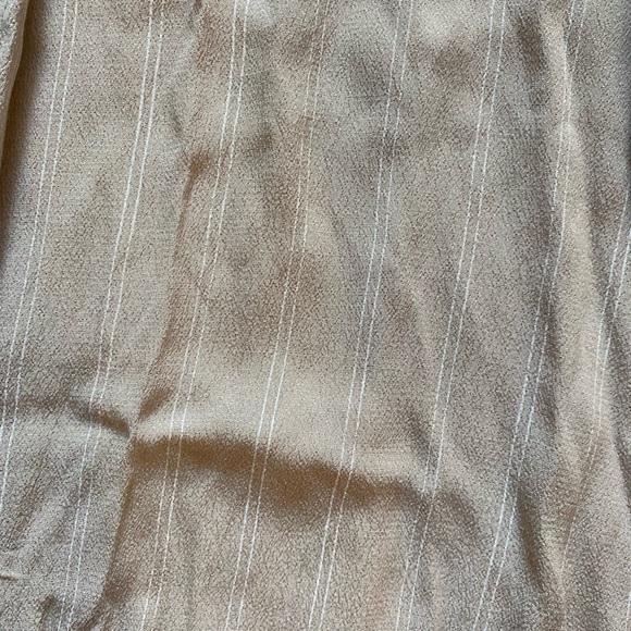 Aritzia « Faun » Wide-leg Beige Pinstripe pants - Picture 4 of 4